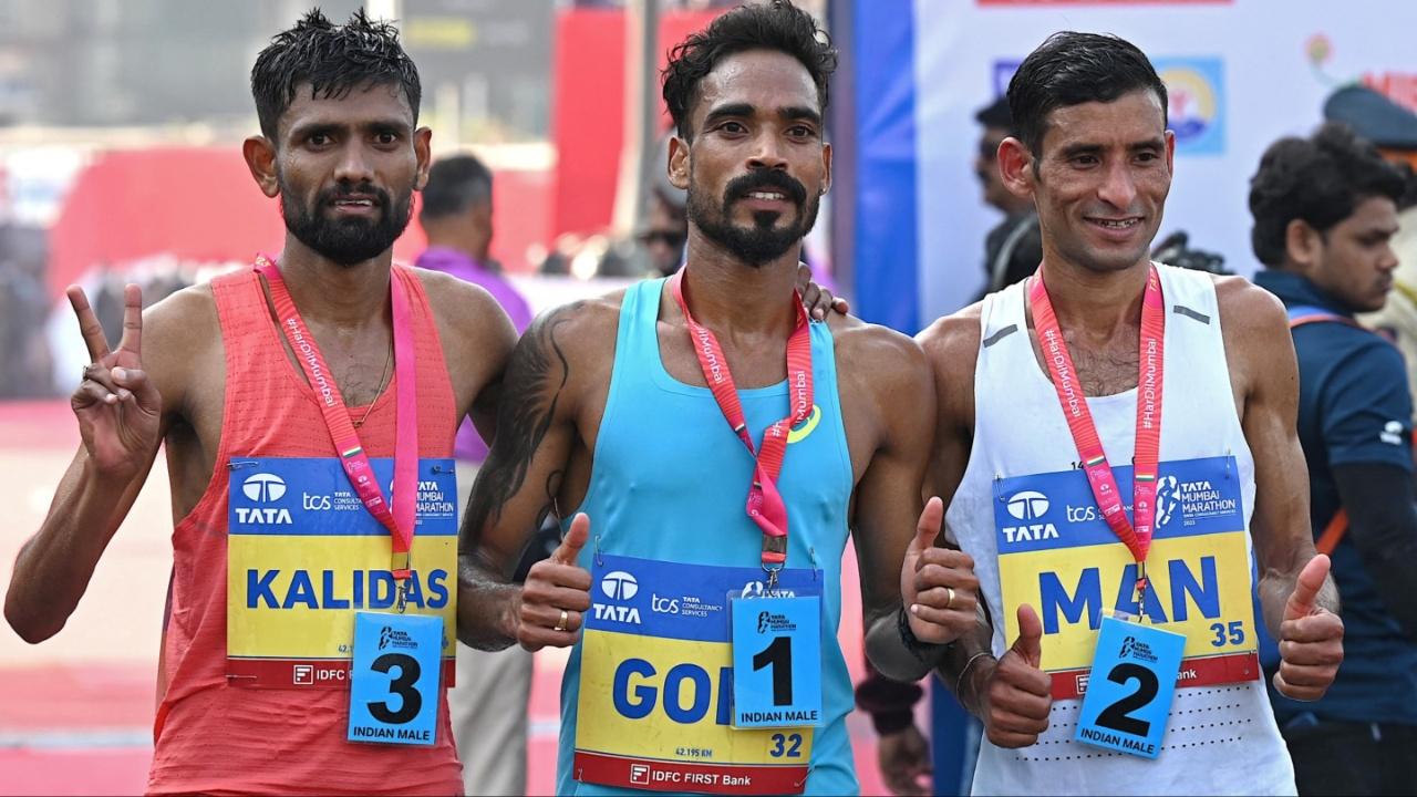 The Indian men and women marathon winners will bag Rs 5,00,000 each, further incentivised with a Rs 2,00,000 course record bonus. Photo Courtesy: AFP