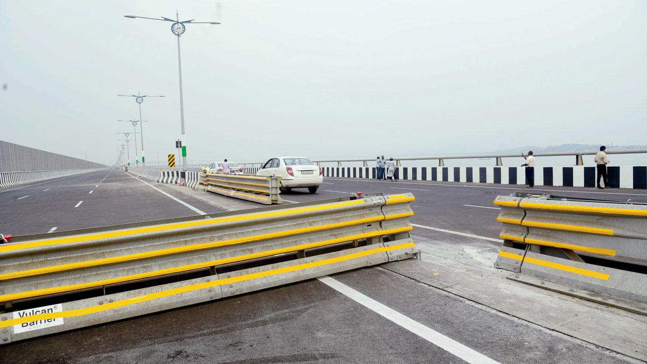 Moveable barriers that will be used to create emergency lanes