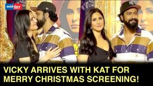 Vicky Kaushal, Katrina Kaif, Vijay Sethupathi For 'Merry Christmas' Screening