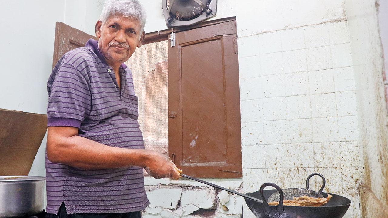 Vijay Mogarkar has been a cook with Anantashram since the 1980s