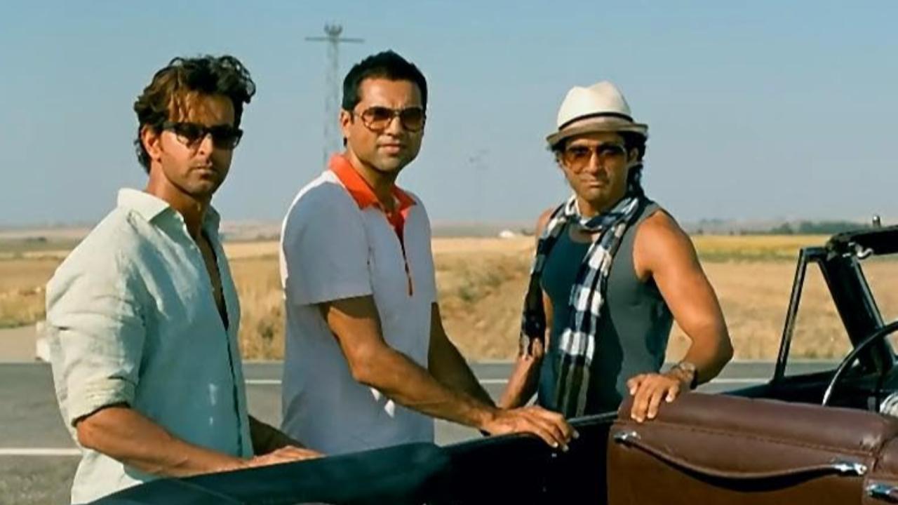 Directed by Zoya Akhtar, 'Zindagi Na Milegi Dobara' follows the story of three school friends who are out on an adventure trip in Spain during which they explore relationships and discover life. It stars Hrithik, Abhay Deol, Farhan Akhtar, Katrina Kaif and Kalki Koechlin in lead roles