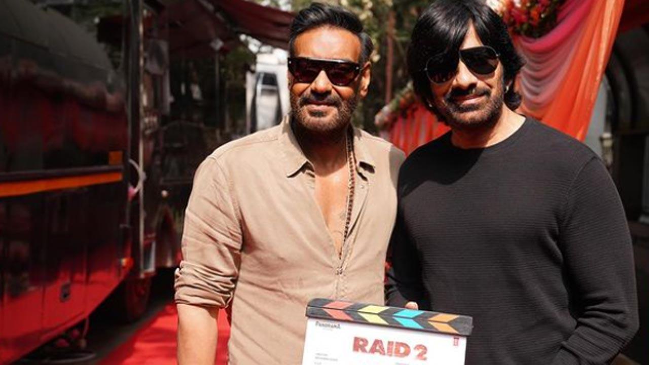 Ravi Teja gives mahurat clap for Ajay Devgn-starrer 'Raid 2'
