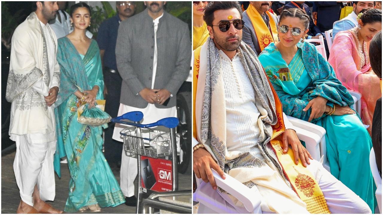 Alia Bhatt wears Ramayan-inspired saree to Ram Mandir inauguration, see pics