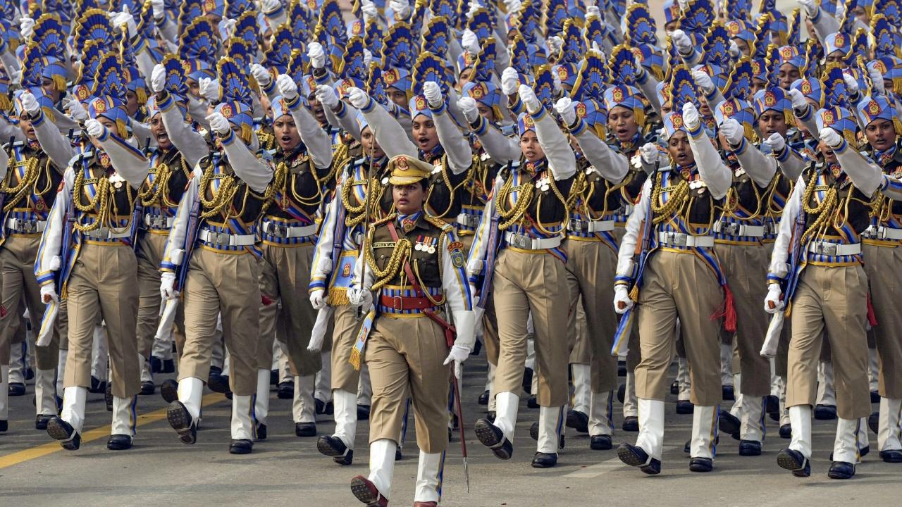 The first Army contingent leading the mechanised column was the 61 Cavalry which was raised in 1953. It was followed by 11 mechanised columns, 12 marching contingents and a fly-past by advanced light helicopters of the Army Aviation Corps