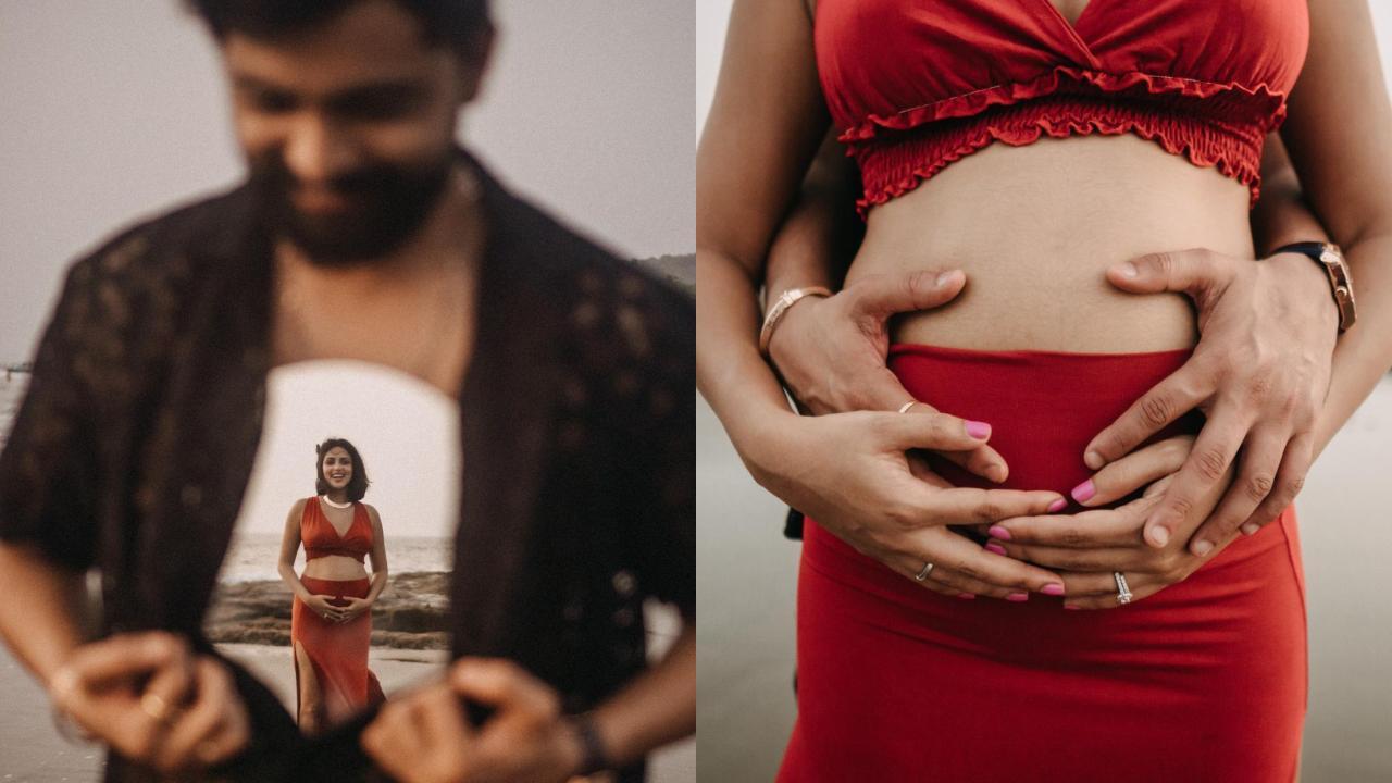 Amala Paul and husband Jagat Desai announce pregnancy, actress flaunts baby bump