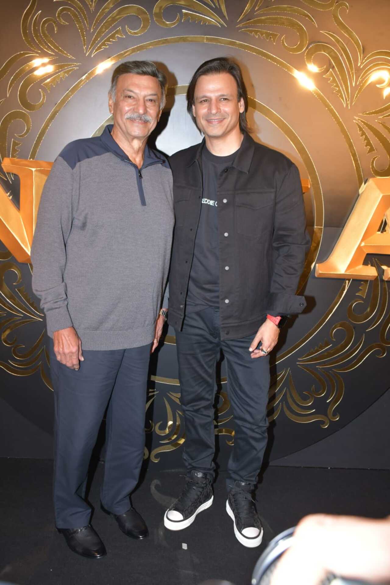 Suresh Oberoi played the role of Ranbir's grandfather in the film. He attended the success bash with his son, actor Vivek Oberoi