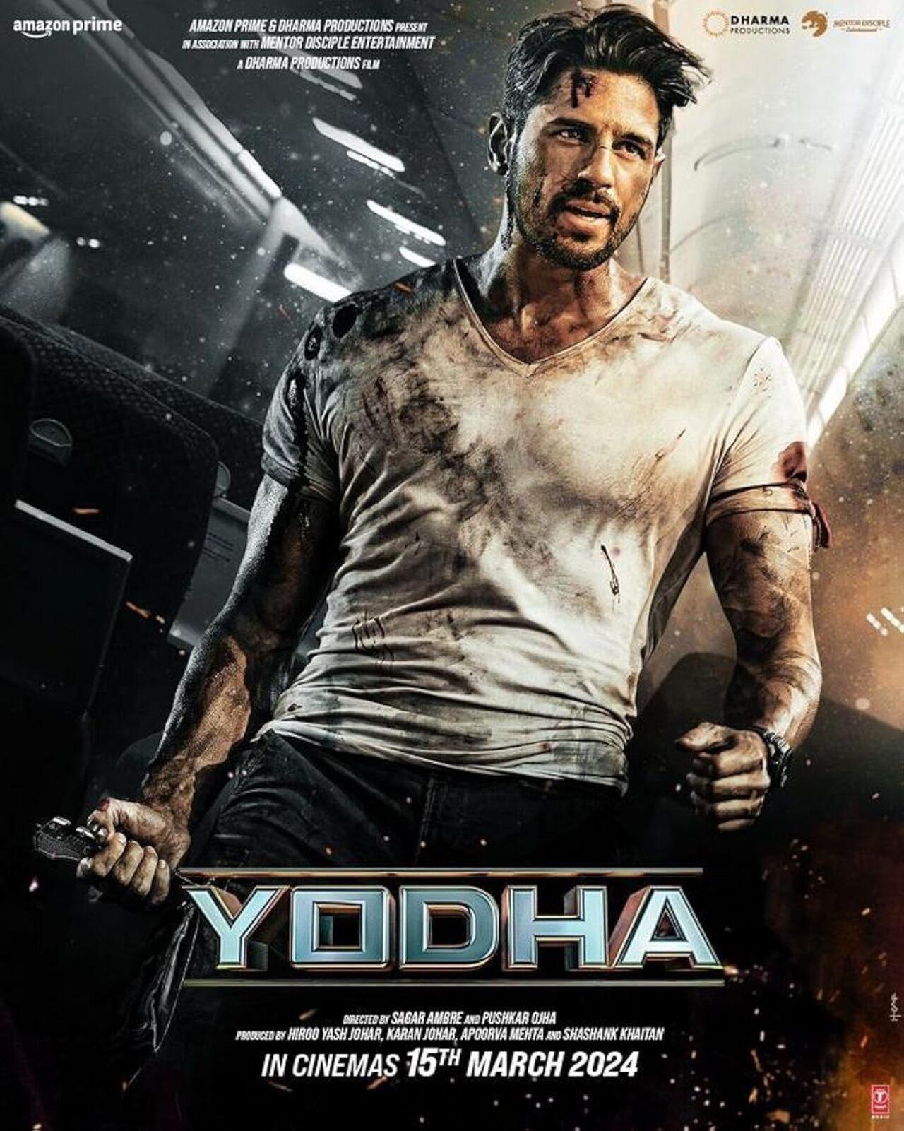 Yodha
After terrorists hijack a passenger plane, an off-duty soldier aboard devises a strategy to defeat the hijackers and ensure the passengers' survival when the engine fails. Directed by Sagar Ambre and Pushkar Ojha, the film sars Disha Patani, Sidharth Malhotra and Raashi Khanna. The film will be released on March 15