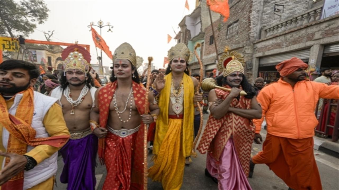 At the site stood the Babri mosque, which was built in the 16th century. It was demolished by kar sevaks on December 6, 1992. After a protracted legal battle, the Supreme Court in November 2019 ruled in favour of the construction of the temple. It also said a 5-acre plot for the construction of a mosque be allotted.