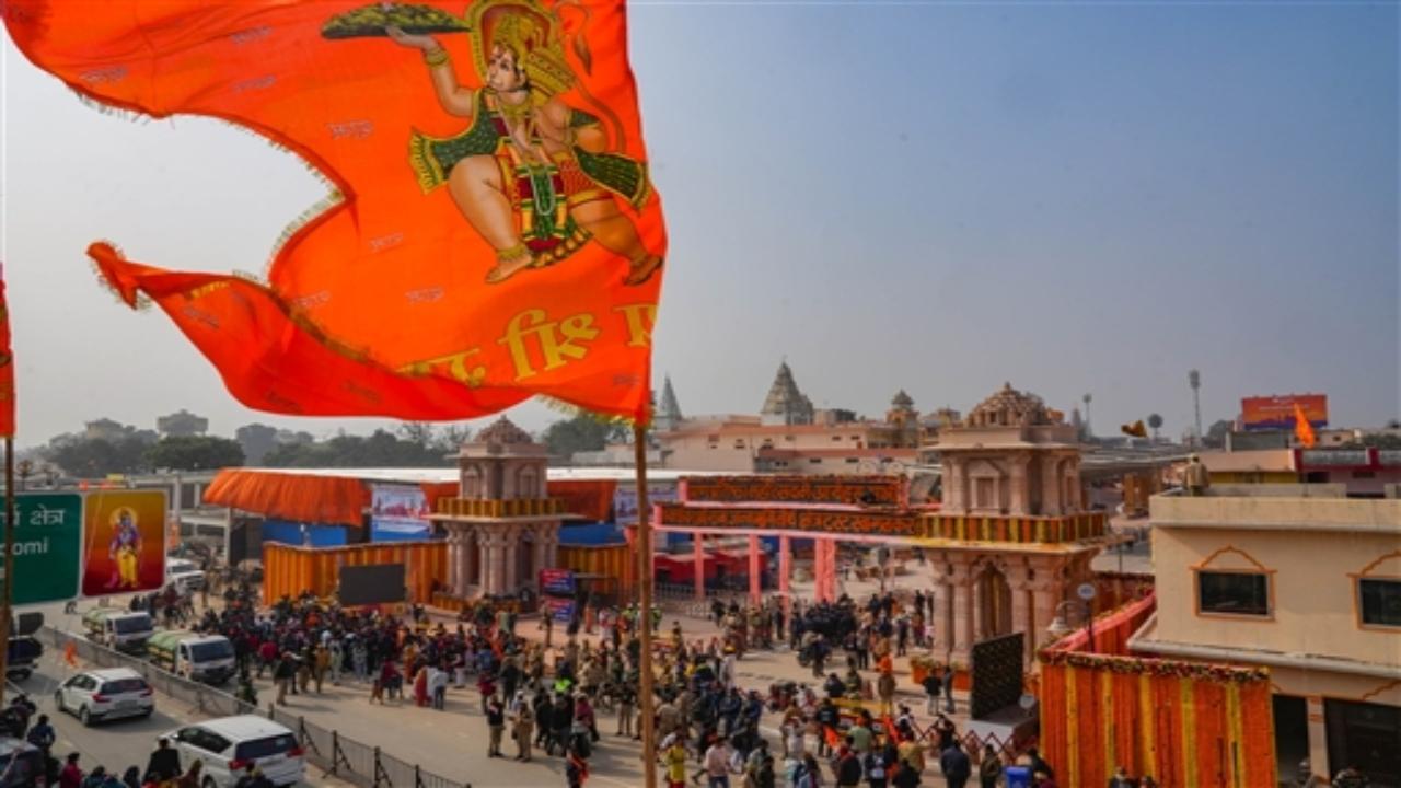 The ceremony will begin at 12.20 pm and is expected to end by 1 pm. The prime minister will then address a gathering of more than 7,000 people, including seers and prominent personalities, at the venue. The entire event will be telecast live to a nationwide audience of millions, and more outside India.