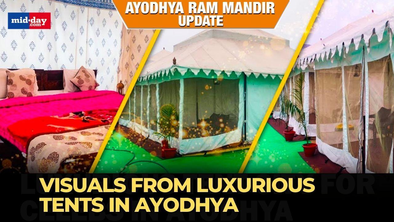 Ayodhya Ram Mandir: Watch the luxurious tent city for VIPs and B-town celebs