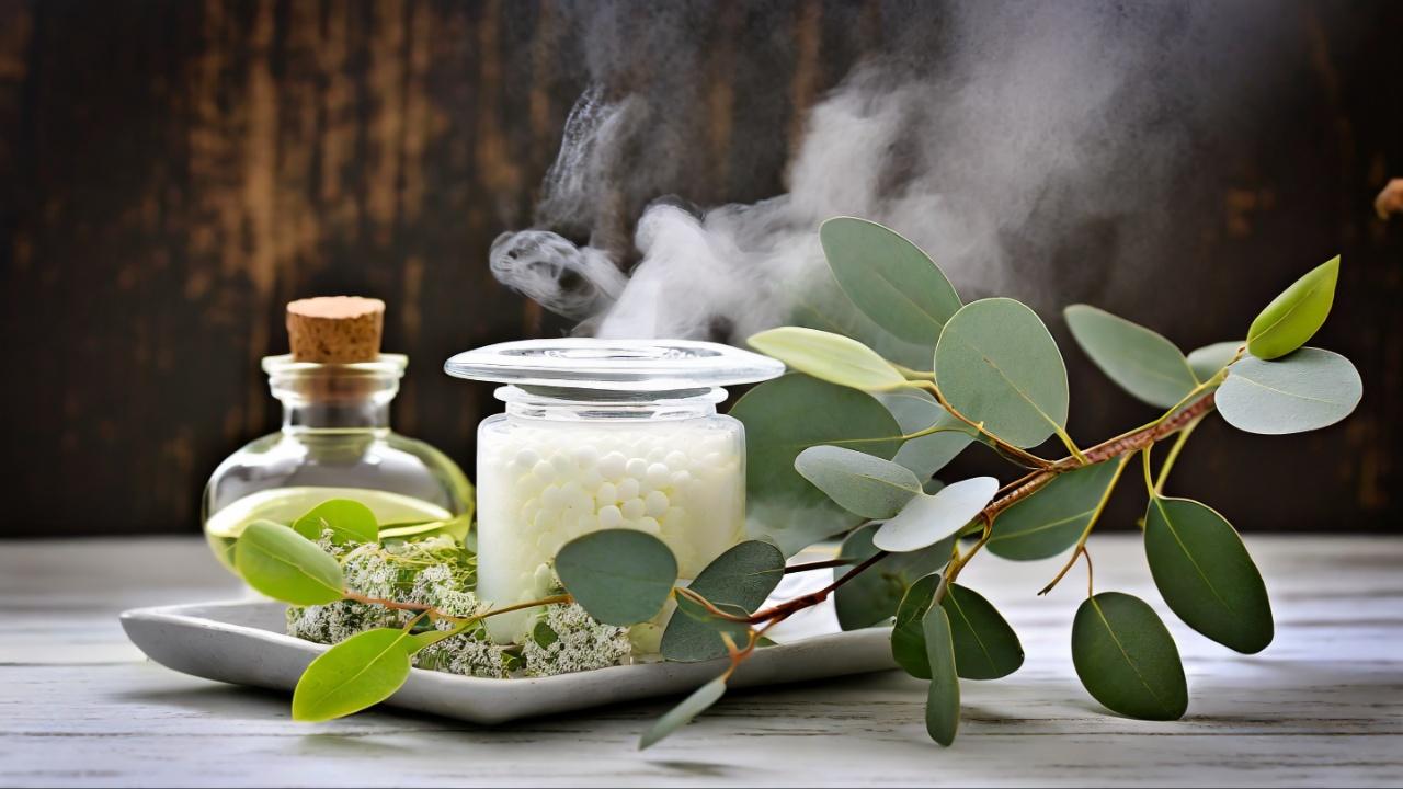 1. Take steam using essential oils such as eucalyptus, and Bhimseni camphor. Inhaling this steam can be beneficial for respiratory conditions, including colds.  