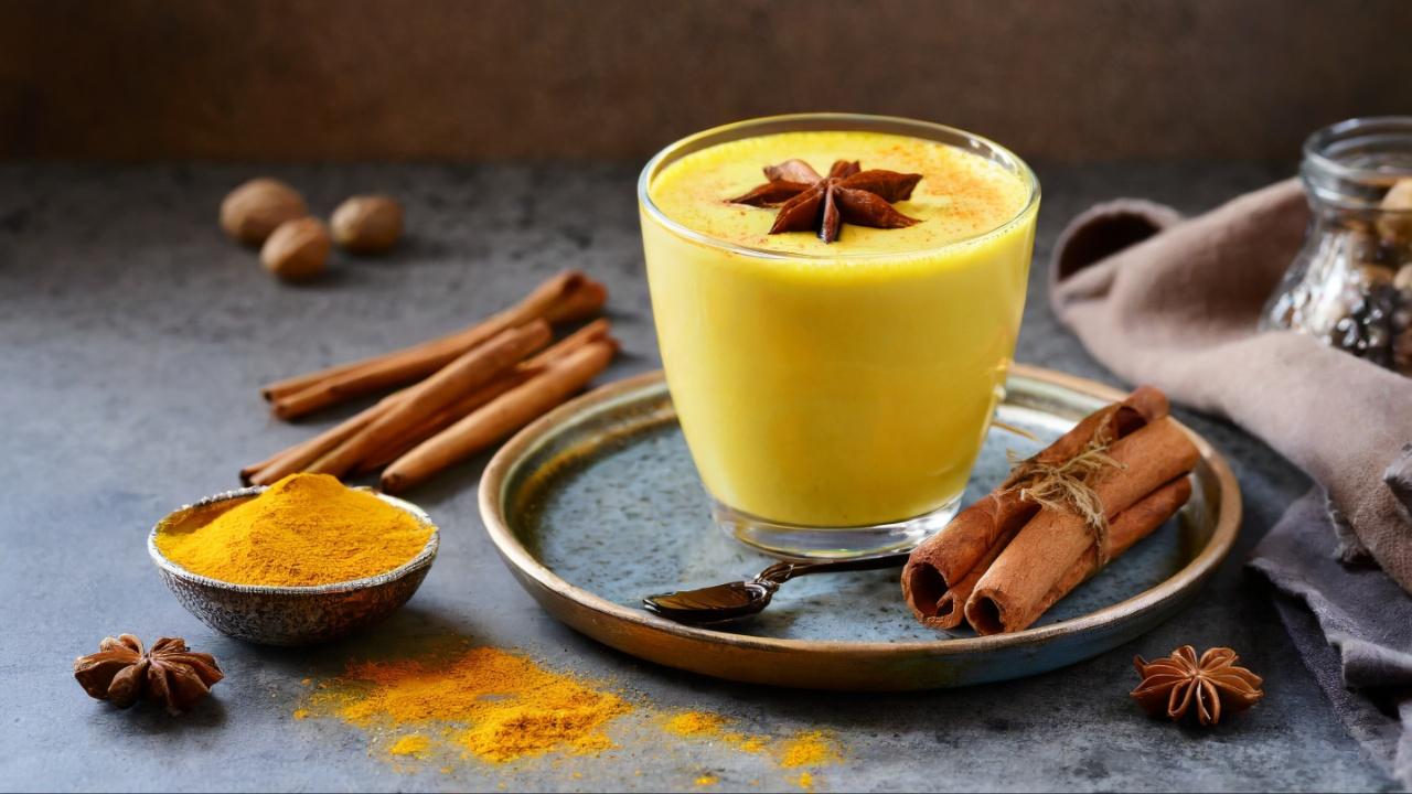 2. A Turmeric latte (turmeric, liquorice and ginger powder boiled with hot milk add honey only when the milk is warm and not hot) can help reduce inflammation 