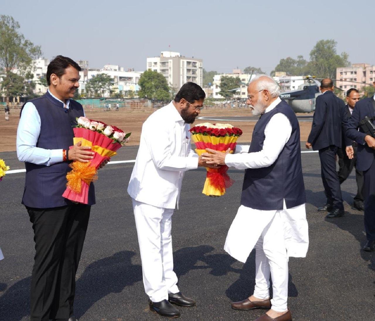 PM Modi is on a daylong visit to Maharashtra, where he will inaugurate the 27th National Youth Festival in Nashik and later launch development projects worth over Rs 30,000 crore in the state