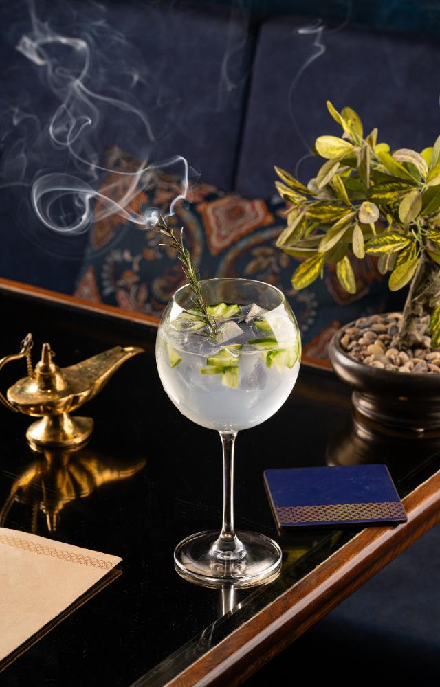 Indulge in the ‘English Cucumber & Rosemary’, a lightly sweetened gin cocktail filled with fresh cucumbers and hints of rosemary making it a delicious drink