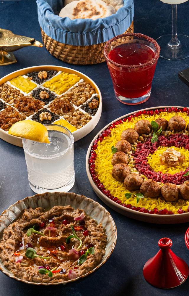 Bayroute promises a fine dining experience that transports you back to the bustling streets of Egypt, Morocco, Persia, Jordan, Lebanon, Palestine, Iran, Turkey