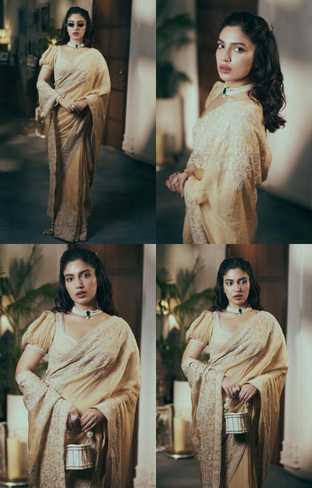 Bhumi Pednekar saree saga
