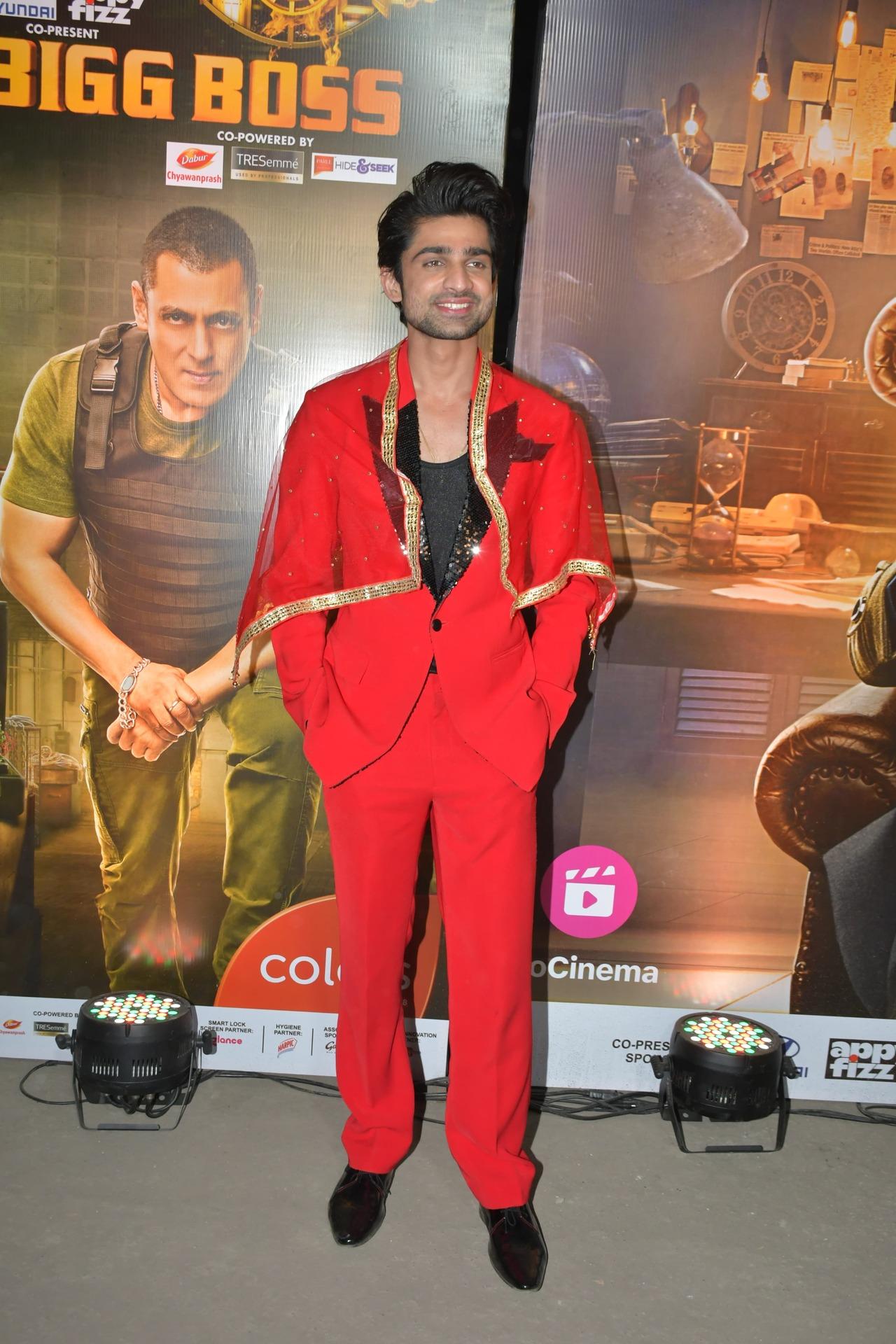 Abhishek Kumar was dressed in a red suit for the finale. He finished the game at second place