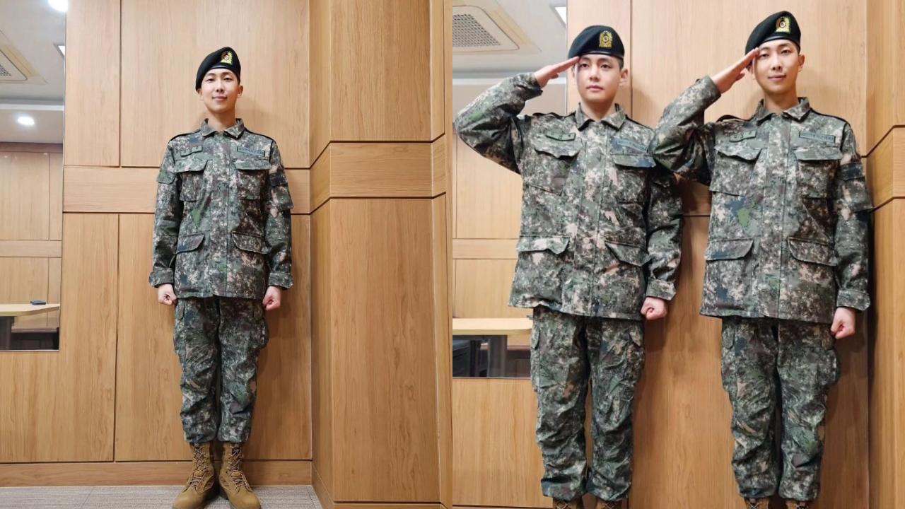 BTS V and RM chosen as ‘Elite’ trainees at military graduation