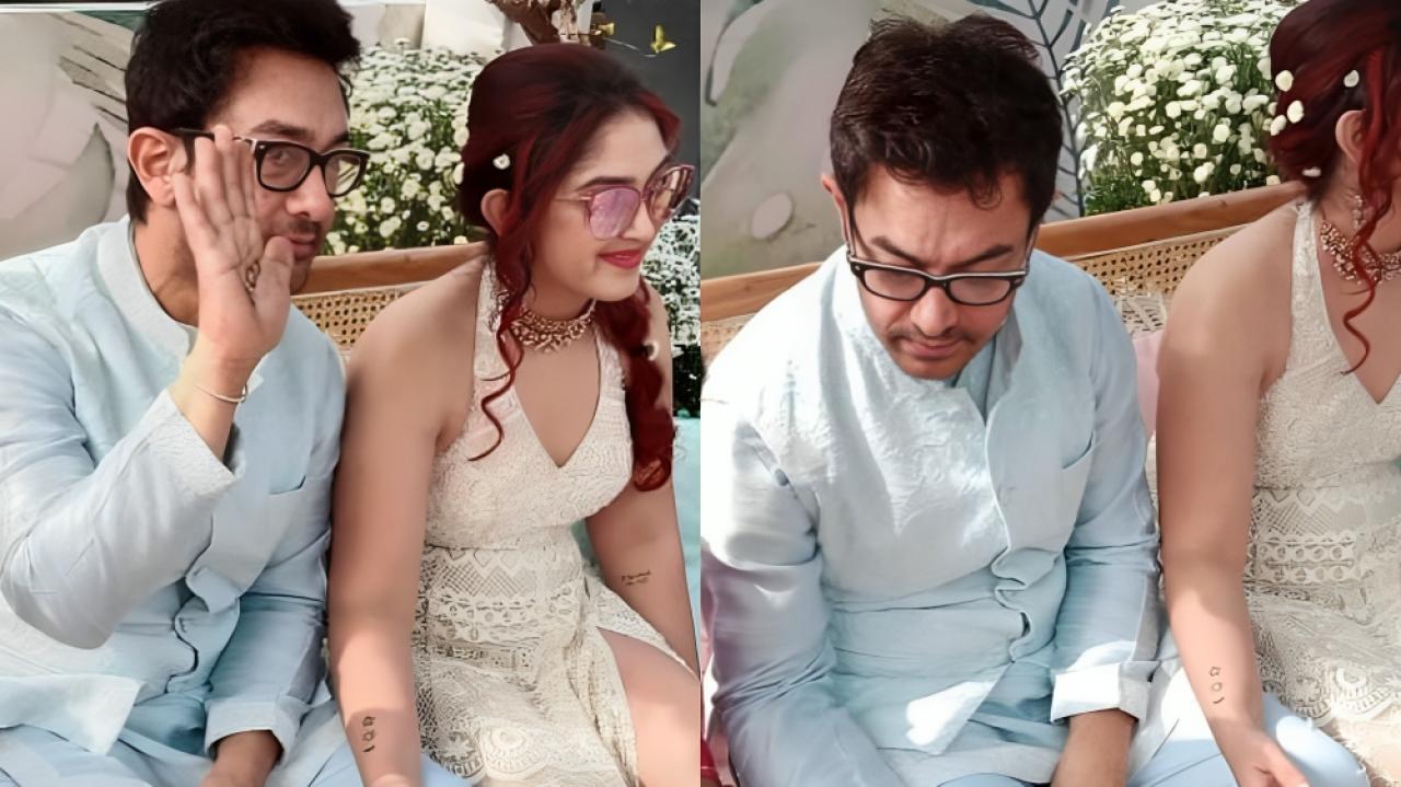 Ira Khan and Nupur Shikhare's wedding: Aamir Khan joins the party, puts beautiful henna at daughter’s mehendi ceremony, see pics