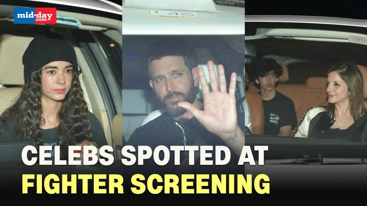 Fighter Screening: Hrithik, Saba, Sussanne, and others grace the event