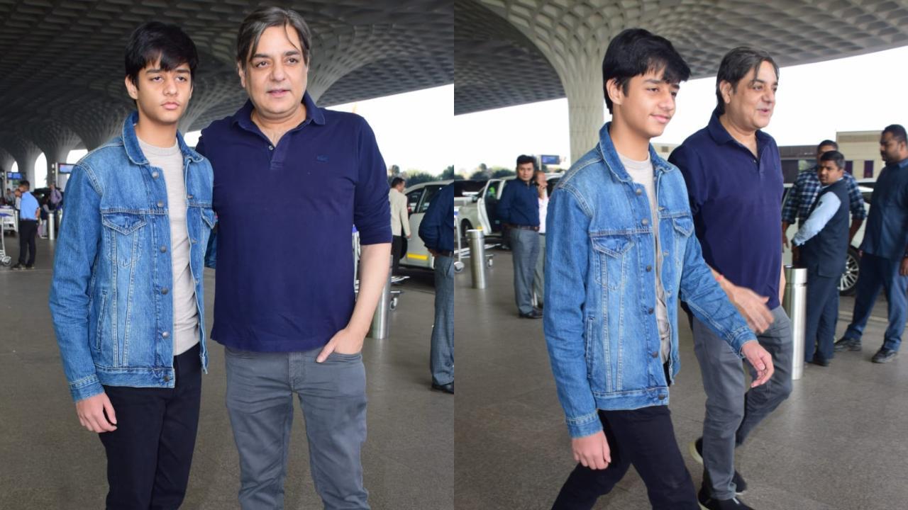 Chandrachur Singh poses with his son Shraanajai Singh for the paps at the airport, watch video