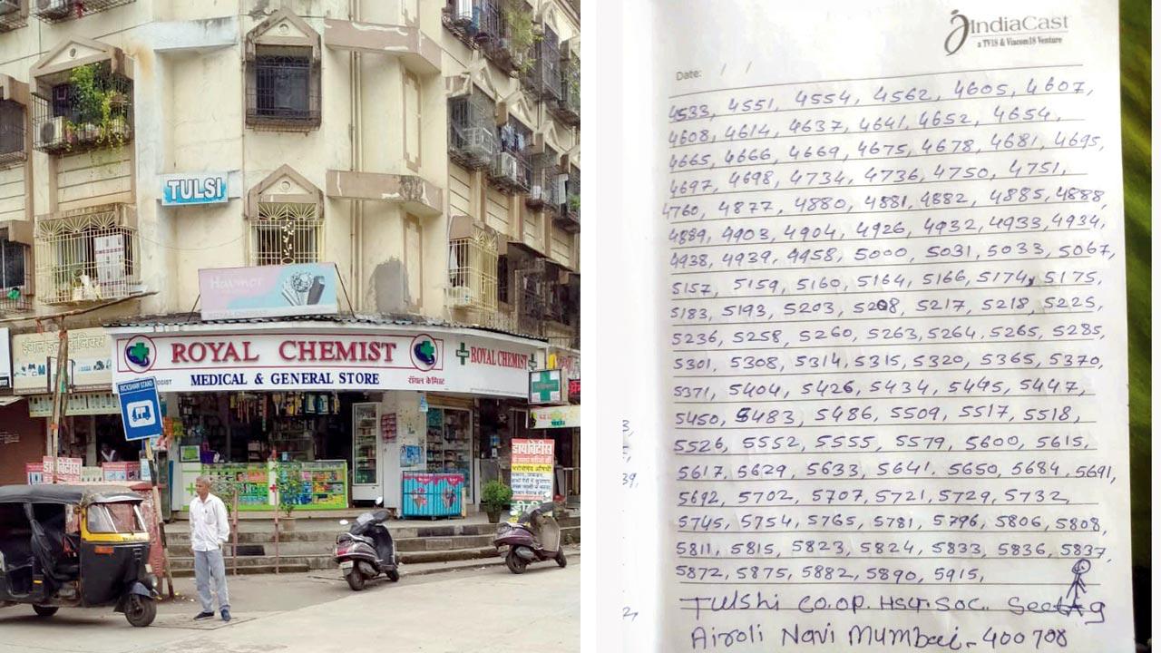 Tulsi Cooperative Housing Society in Sector 9, Airoli: All above applicants were shown as members of the Tulsi CHS