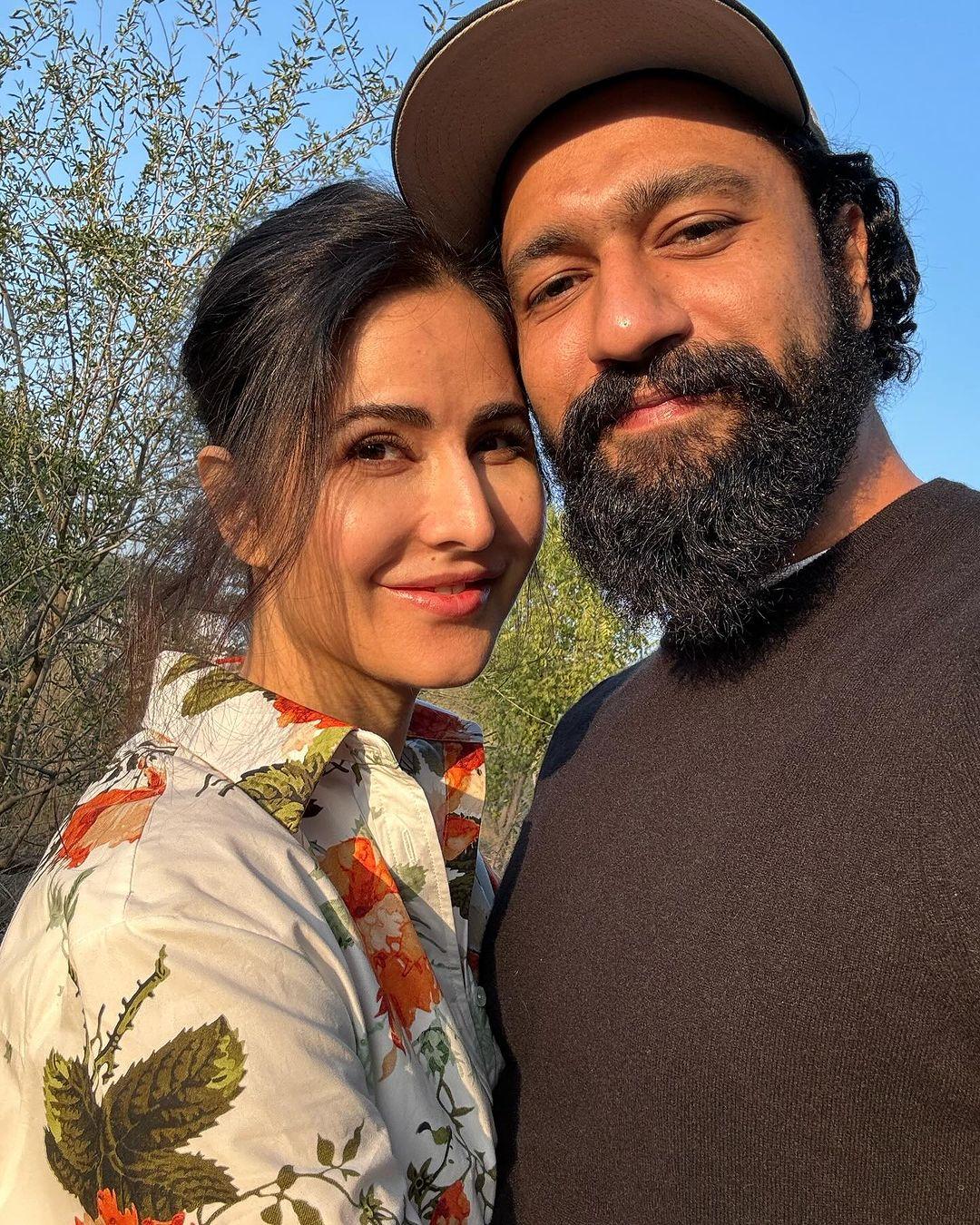 Vicky Kaushal and Katrina Kaif are an adorable couple who share pictures that brighten our day. The two lovebirds are currently enjoying their time together and have shared pictures to wish their fans a happy new year