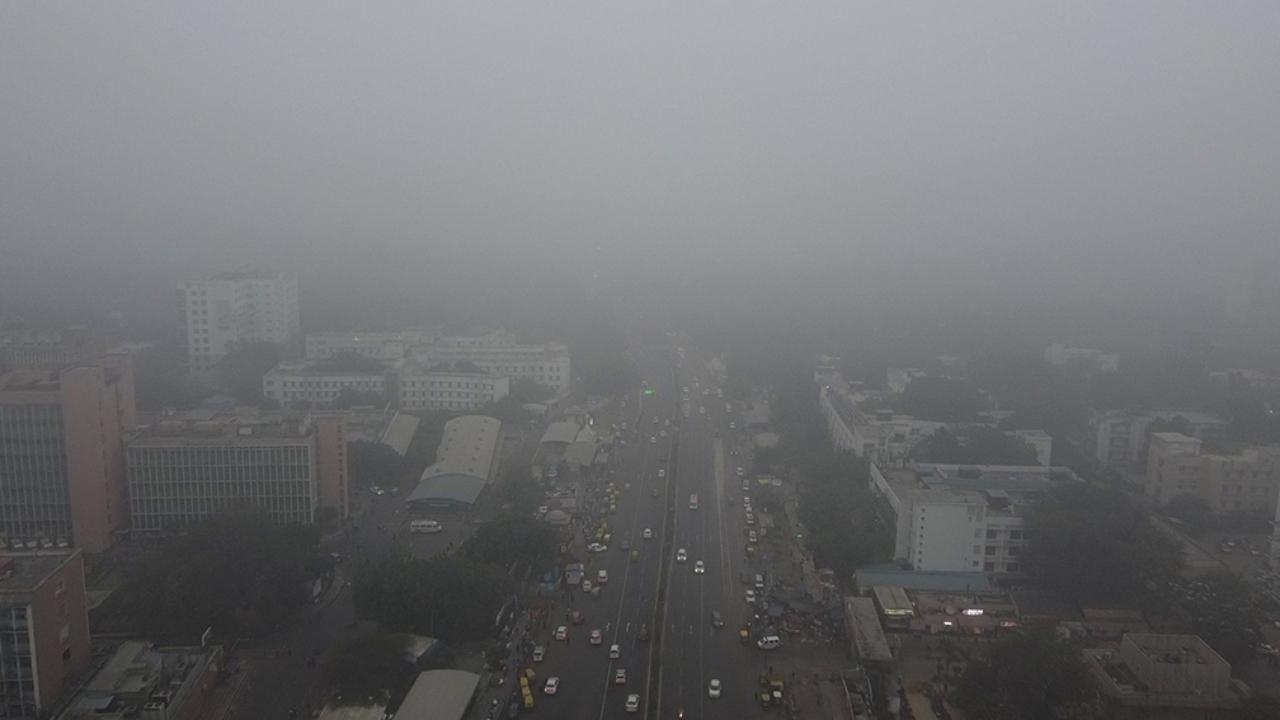 The visibility was 50 metres at Palam at 8:30 am. At least 22 trains were running late due to poor visibility, according to information shared by railway officials.