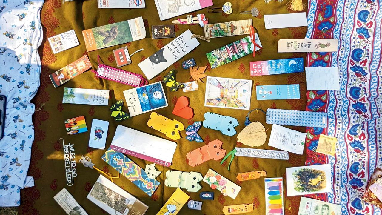 The collection of unique bookmarks brought by the readers