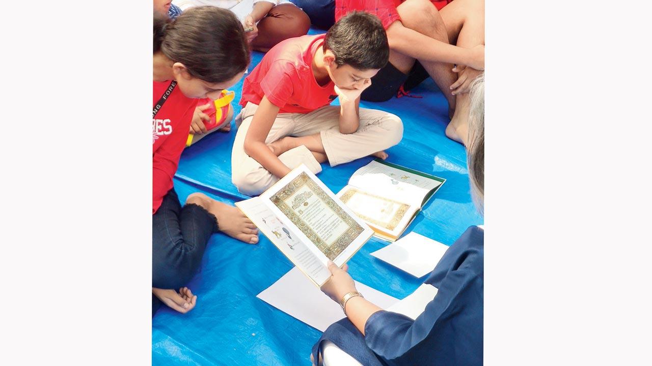 Children at the session on Republic Day
