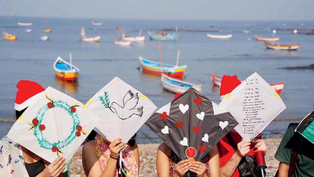 The collective gathered in Bandra to show solidarity with Palestine 