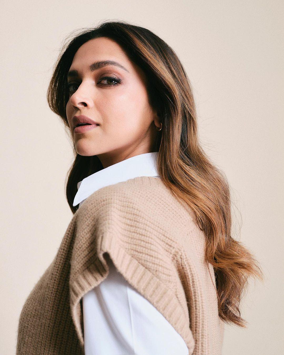 The Max Mara look was styled by Shaleen Nathani, while Deepika's hair was done by Yianni Tsapatori. 