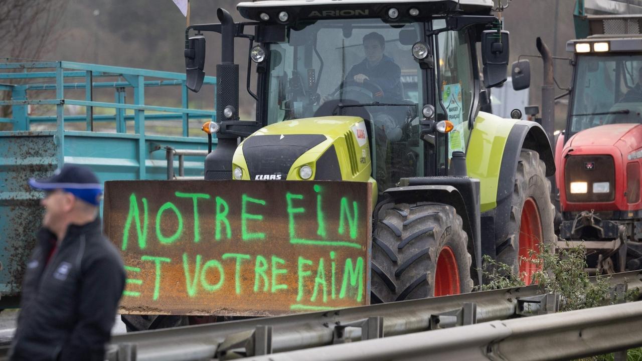 Some were planning to protest in Brussels, home to EU headquarters, where French farmers' union Rural Coordination called for a demonstration against the 'ever-increasing constraints of European regulations and ever-lower incomes'