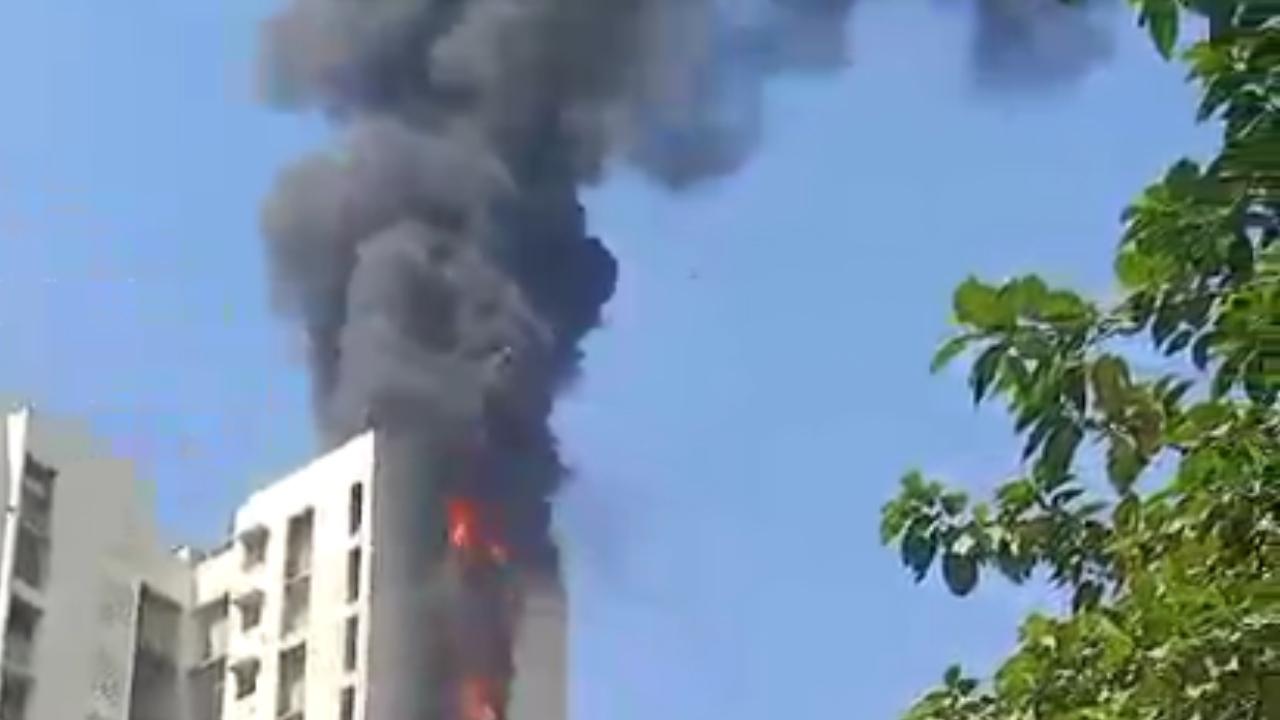 The fire later spread over till the 18th floor of the building, the civic officials said