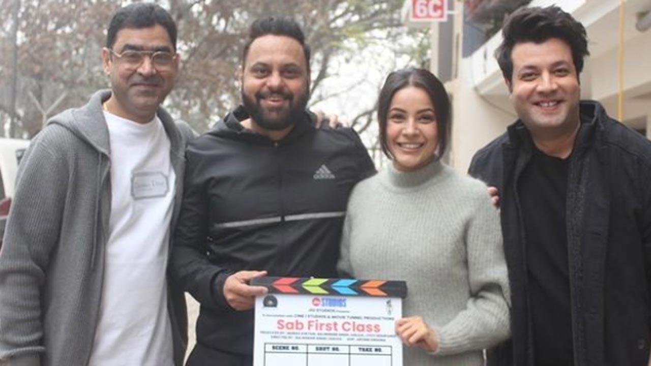 Shehnaaz Gill, Varun Sharma begin shooting for 'Sab First Class'