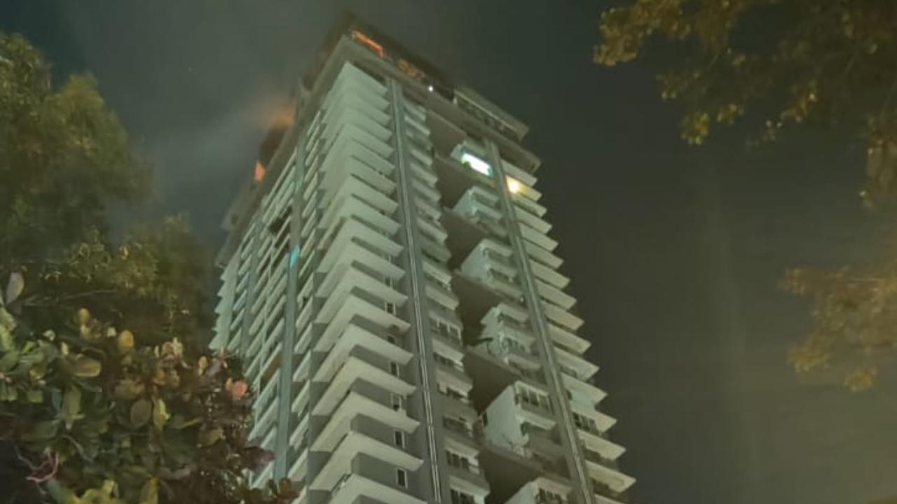 IN PHOTOS: Fire breaks out at high-rise in Mumbai's Goregaon