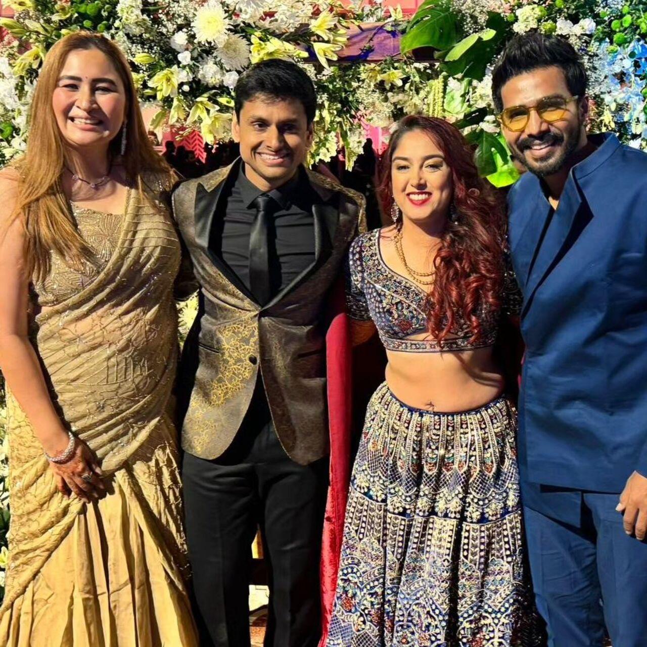 Actor Vishnu Vishal and badminton player Jwala Gutta also attended the wedding. The couple shared a picture with the newlyweds on social media