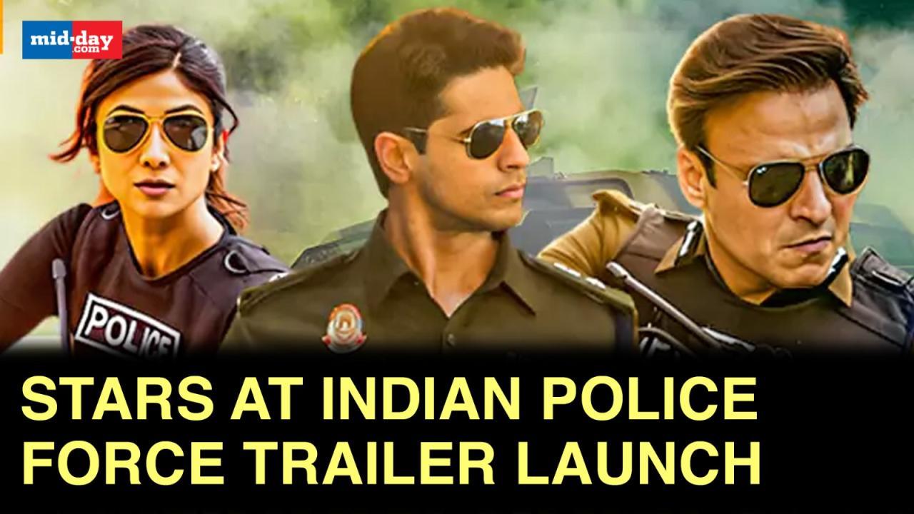 Sidharth Malhotra-Shilpa Shetty shine at Indian Police Force Trailer launch