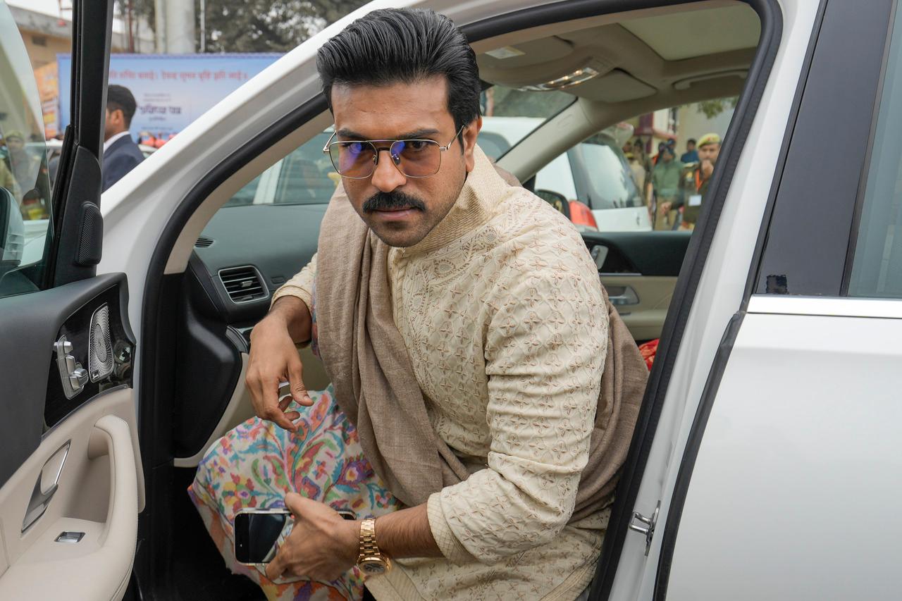Ram Charan and his father Chiranjeevi were among the guests who were invited for the Ram temple ceremony