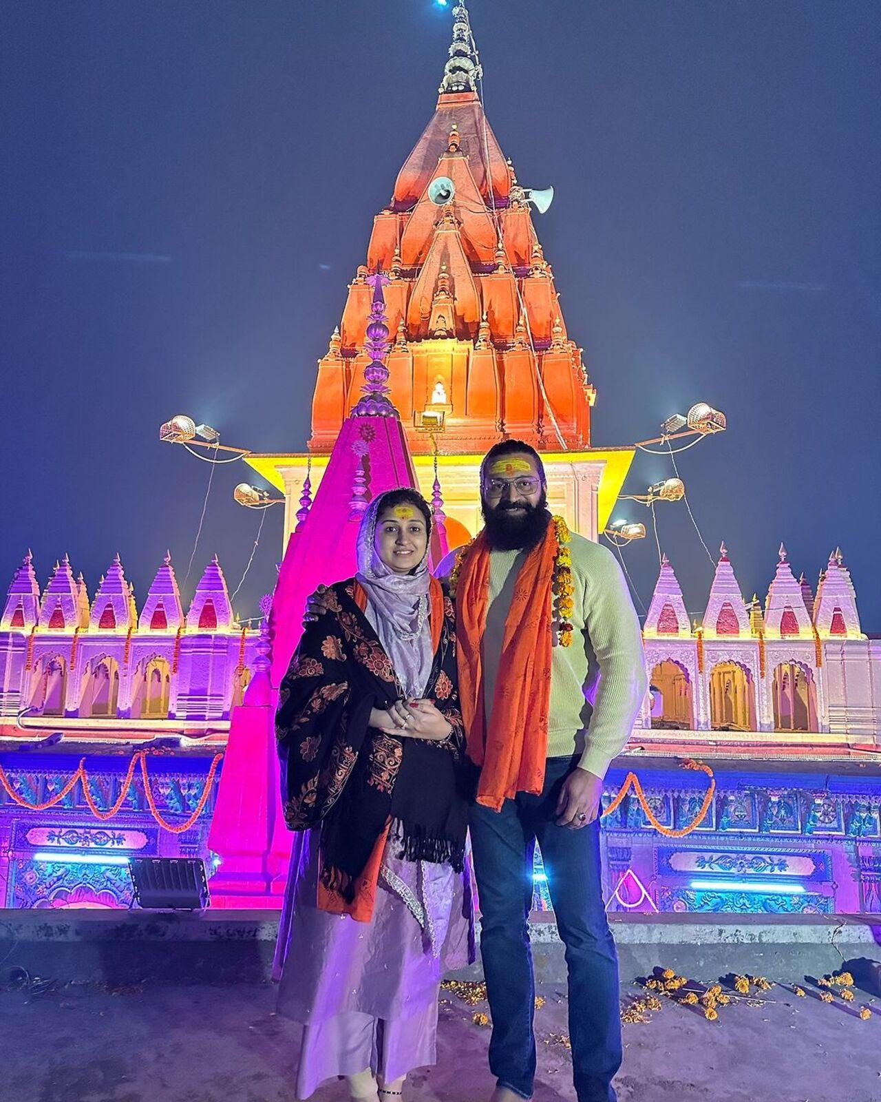 'Kantara' star Rishab Shetty visited the Ram Mandir in Ayodhya with his wife