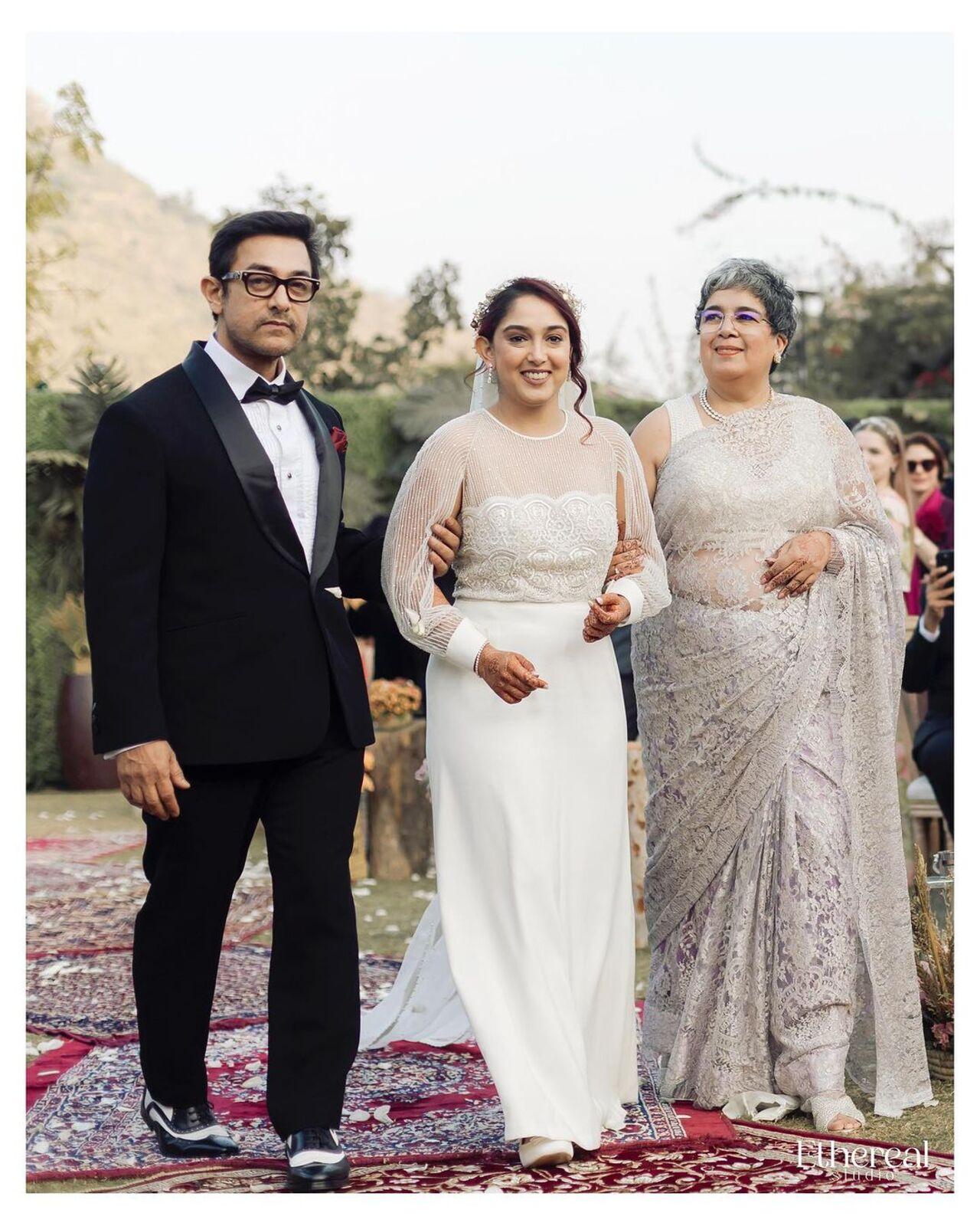 Ira Khan was walked down the aisle by her parents- Aamir Khan and Reena Dutta