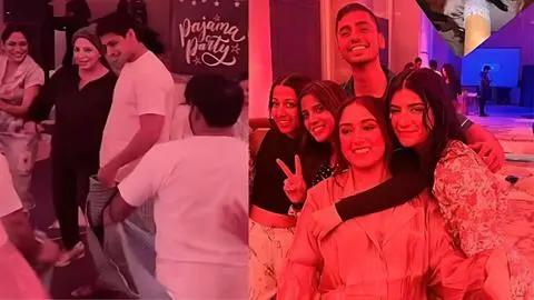 The festivities soon shifted to Udaipur where Ira and Nupur had planned many fun activities for their guests. The visuals from the Pyjama part instantly was the talk of the town, including Nupur Shikhare's lungi dance