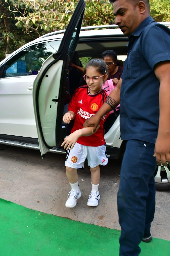 Karan Johar's kids, Roohi and Yash showed up at the party to celebrate their friend. Doesn't Roohi look adorable in her jersey?