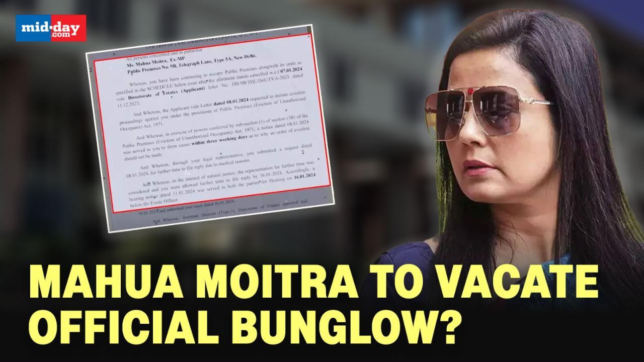 Mahua Moitra Eviction Notice: Mahua Moitra gets fresh notice to vacate bungalow