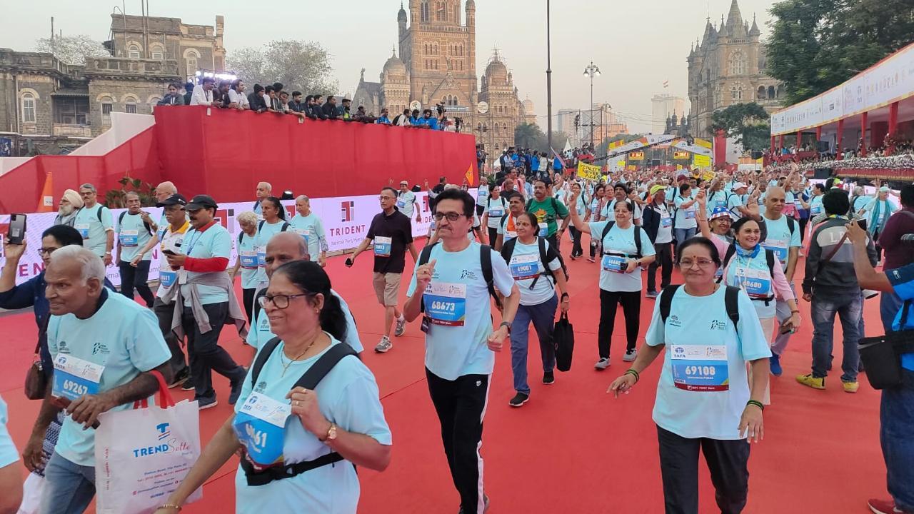 IN PHOTOS | Mumbai Marathon 2024: Over 50,000 people gather at CSMT