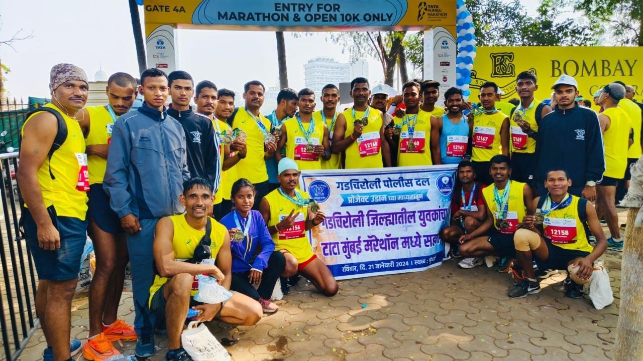 Gadchiroli youths shine in Tata Mumbai Marathon