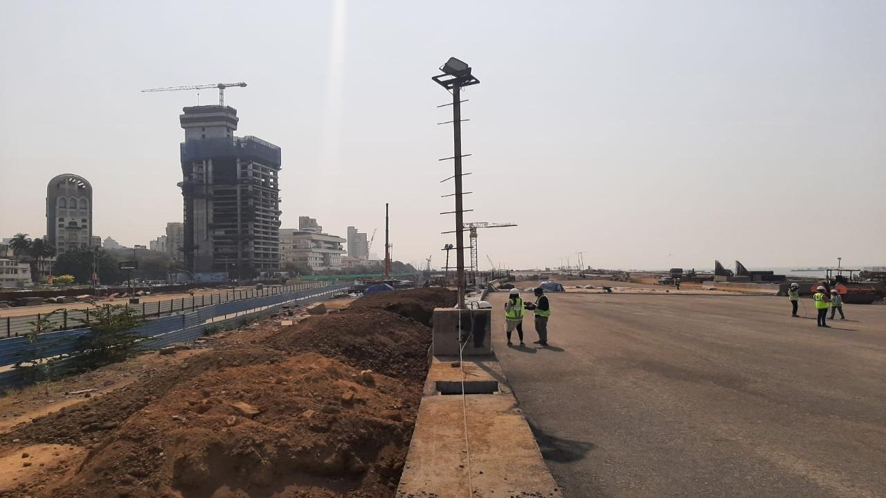 The 29.80 km Mumbai Coastal Road Project (MCRP) is an access-controlled expressway with a route connecting Princess Street Flyover in South Mumbai with Kandivali in the northern suburbs.