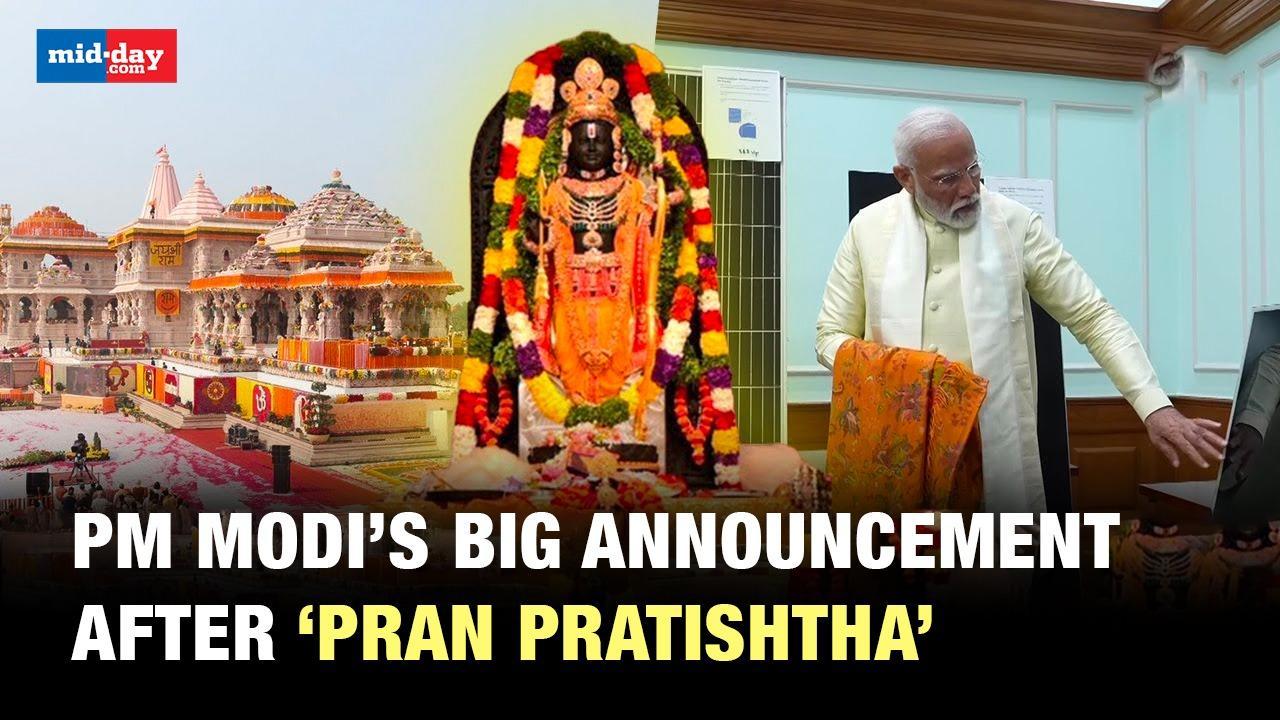 Ayodhya Ram Mandir: PM Modi announces ‘Pradhanmantri Suryoday Yojana’ post event