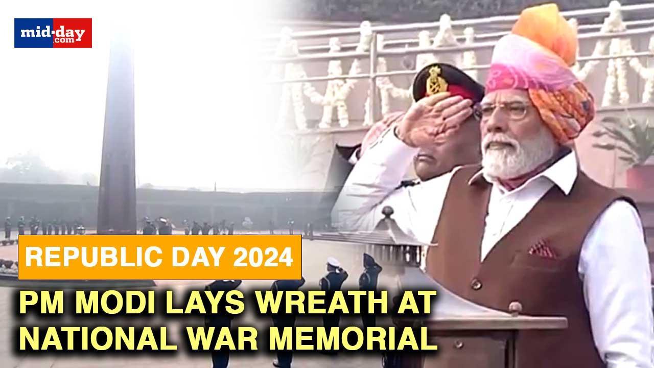 Republic Day 2024: PM Modi pays homage to soldiers at National War Memorial