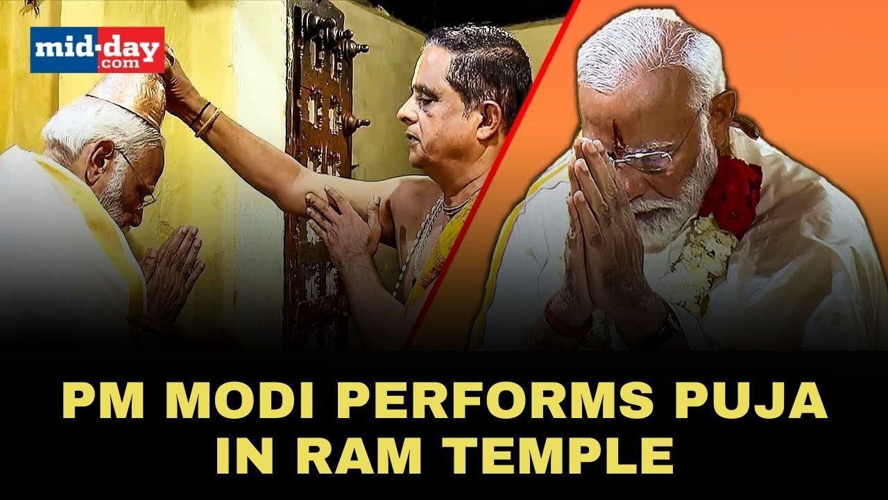 PM Modi performs puja in Ram Temple in Tamil Nadu’s Dhanushkodi